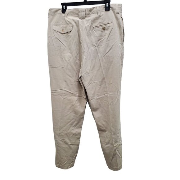Jamaica Jaxx Men's Light Beige Silk Blend Pleated Dress Pants Trouser Size 38x32 - Picture 9 of 9